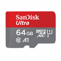 Pamäťová karta SanDisk Ultra microSDXC s SD adaptérom – 64 GB — bez SD adaptéra (stav: pozri 2. obrázok) 1