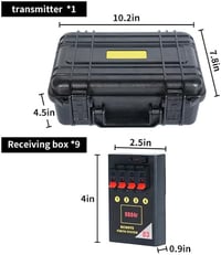GdjRttk 36 Csatornás Vezeték Nélküli Színpadi Effekt Rendszer - Távirányítású Tűzijáték Indító Szikra Szökőkúthoz, Esküvői Rendezvényekhez 3