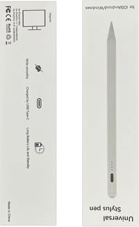 Kenkor aktív érintőceruza iPad, iPhone és Android készülékekhez - mágneses, USB-C, fehér 7