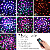 Litake LED Diszkógömb Szett - 7 Színű, Zenére Mozgó Partyfény (2db) 3