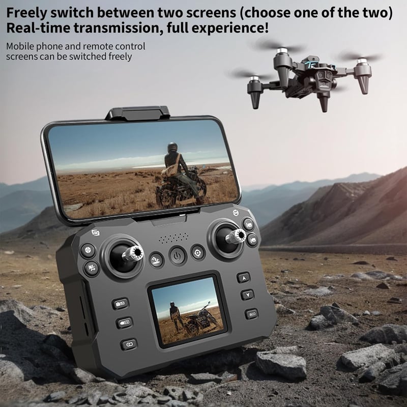 Aenxwa E88 Mini Drón 4K HD Kamerával - Kefe Nélküli Motorral, WiFi FPV, 120° Látószög, Optikai Pozícionálás, Akadályérzékelés, 2 Akkumulátor