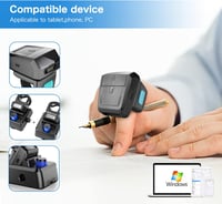 NETUM RS9000 Bluetooth Gyűrűs Vonalkódolvasó - Vezeték Nélküli Mini Szkenner Töltőállomással 2
