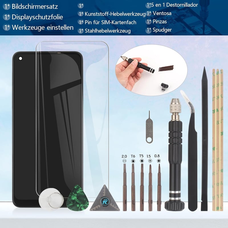 RongZy Oppo A74 4G LCD Kijelző Csere - Érintőképernyős Digitalizáló Fekete Kerettel - Mobiltelefon Kijelző Javító Készlet Szerszámokkal

AI:
