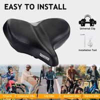 Ergonomikus XXL kerékpárülés - Kényelmes, széles nyereg férfiaknak és nőknek, e-bike és szobakerékpár kompatibilis 6