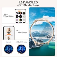 fitonyo Női Okosóra AMOLED Kijelzővel, Híváskezelés, 120 Sportmód, Egészségfigyelés 2