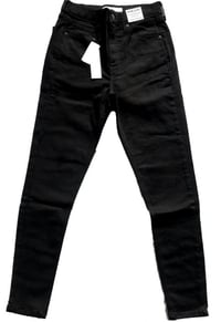 Topshop Unisex Fekete Jeans, UK10 Méret 28/32 Újracsomagolt termék 1