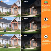 MEIKEE 60W LED Reflektor Mozgásérzékelővel - Távirányítós, 6500K Hideg Fehér, IP66 Vízálló, Állítható Fényerő, Időzítő, Kültéri Lámpa Kerthe 4