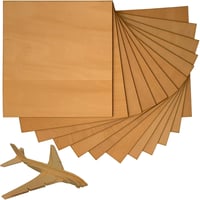 Barkács Holzplatten 20db - 200x200x1,5mm Natúr Falap Modellezéshez, Gravírozáshoz 1