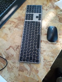 Tastatură și mouse Bluetooth OMOTON KB515 pentru Mac, QWERTZ wireless, gri (Room Grey) - Fără stick (stare: vezi a 2-a imagine) 5