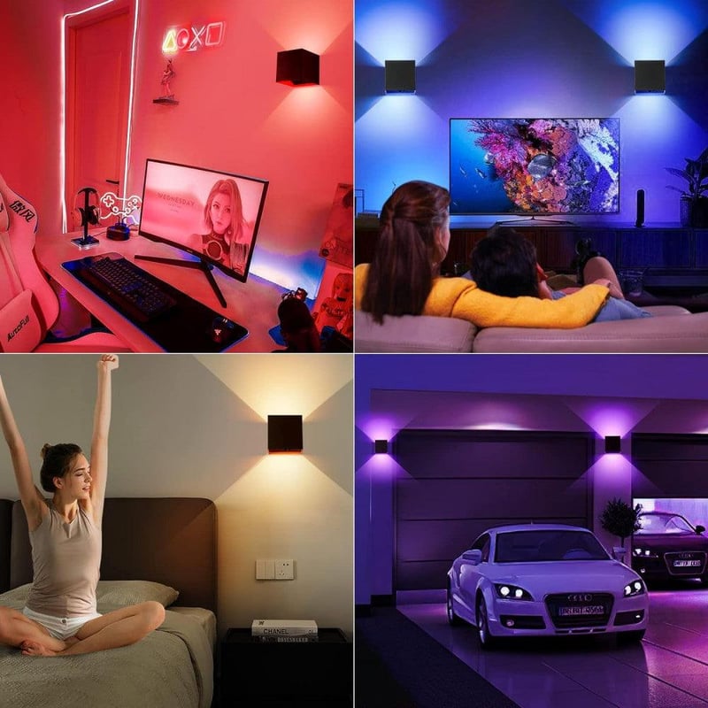 Távirányítós RGB Fali Lámpa 16 Színnel - Akkus, Mágneses