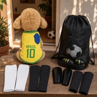 Futbalový set na zápas: dres L + 2 páry štulpní + chrániče L + športový batoh 1