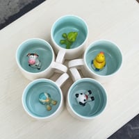 LOZACHE 3D béka alakú vicces kávésbögre 350ml, kézzel készített ajándék - Frog 5