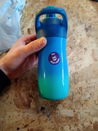 Maped Picnik Concept Kids rozsdamentes acél gyerek kulacs 430 ml kék, szívószálas — foltos szívórész (állapot: lásd a 2. képet) 4