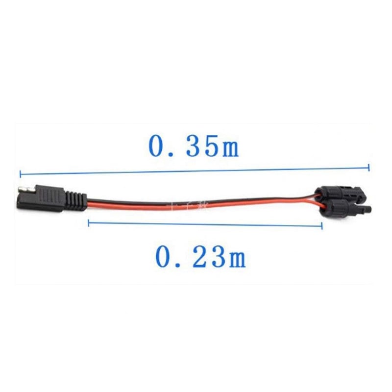 Napelemes 10AWG adapter kábel, férfi-női csatlakozóval, hordozható erőműhöz
