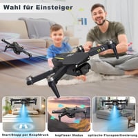 TTROARDS TT19 Drón Kamerával - Kefenélküli Motor, 180° Akadályérzékelés, Állítható Lencse, Szélvédelem, 1080p Felvétel, Összecsukható Mini D 6