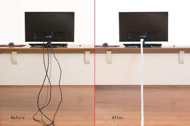 Alex Tech 2,4 méteres kábelrendező burkolat PC-hez, 13 mm átmérővel