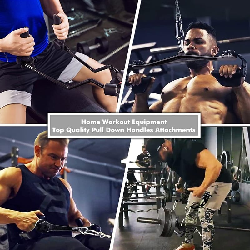 SevnElk Evezős Fogantyú LAT Pull-Down Kábel Húzó Fitness Torony Tricepsz Hátizom Edzés - H1, length: 15 cm