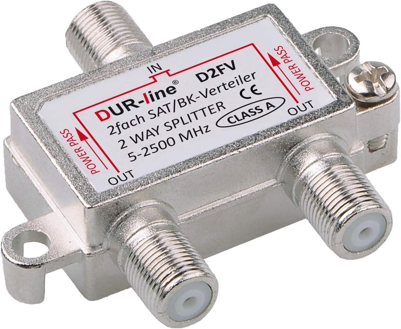 DUR-Line DFV Prémium SAT/BK Elosztó F Csatlakozóval, CE Tanúsítvánnyal