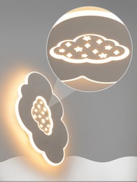 Baerolc Felhő Alakú LED Mennyezeti Lámpa 50 cm - Távirányítós, Fényerőszabályozható, 3000K-6000K, 30W, Gyerekszobába, Hálószobába, Nappaliba 3