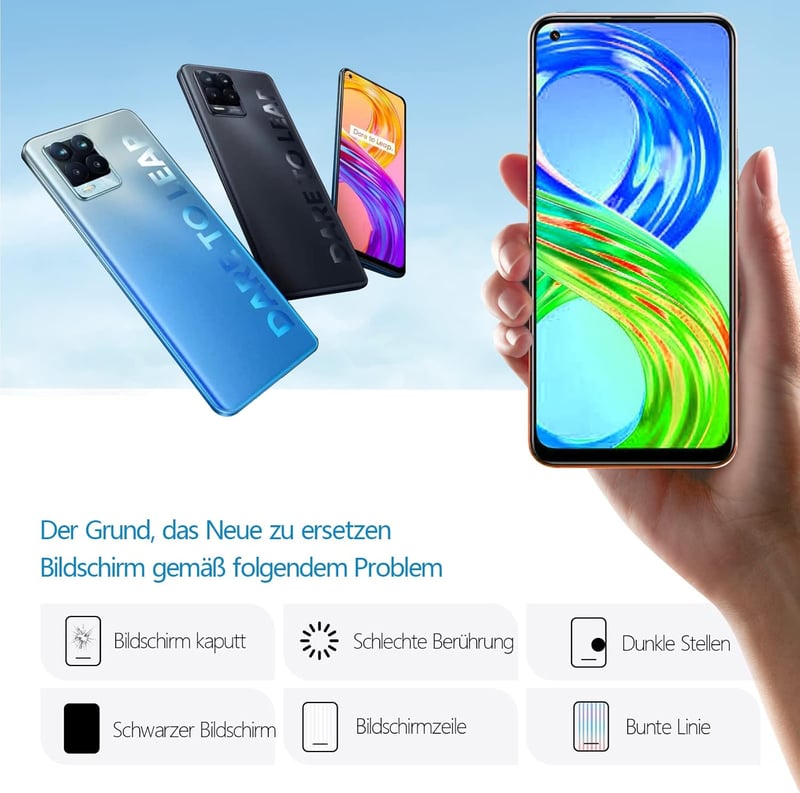 RongZy Kijelző Csere Realme 8 Pro/8 4G Telefonokhoz - Érintőképernyős LCD Panel Szerelőkészlettel - Fekete

AI: I've created a concise Hunga