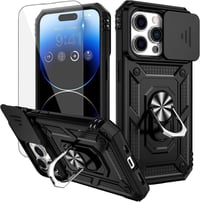 Apple iPhone 14 Pro Fekete Mágneses Védőtok Kamerafedővel 1