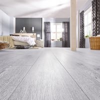 INMOZATA Öntapadós PVC Padlóburkolat - Világosszürke Fahatású Vinyl Padló, Vízálló, Csúszásmentes, 5 m², 36 db Lap, 2 mm Vastag 17