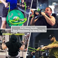 SevnElk Forgó Evezőfogantyú Kábeles Edzéshez - Lat Lehúzó Adapter Hátizom és Tricepsz Edzéshez - Krómozott Acél Fitnesz Kiegészítő 6