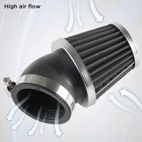 Univerzális 45°-os Motorkerékpár Légszűrő, 34-36mm, Fekete - Evermotor 6
