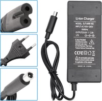 Yungeln 42V 2A Elektromos Roller Töltő - Xiaomi 1S M365 Pro, Ninebot ES1/ES2 Kompatibilis Adapter 5.5mm DC Csatlakozóval, 84W Gyorstöltő 3