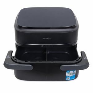 Friteuză cu aer cald Philips Airfryer Seria 1000, 7,1 L, Negru - Tehnologie RapidAir cu ecran tactil (Produs utilizat)