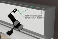Öntapadós fehér függönyrúdtartó 20 mm-es rúdhoz, fúrás nélkül 1