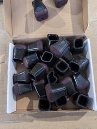 OCONDA Kvadratne kapice za noge namještaja 23 kom. - Crni silikon s filcanom podlogom, za noge od 13-20 mm, zaštita za pod i protiv klizanja stolica 6