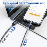 iPhone Lightning Gyorstöltő Kábel 2db Fekete - iPhone/iPad Kompatibilis 6