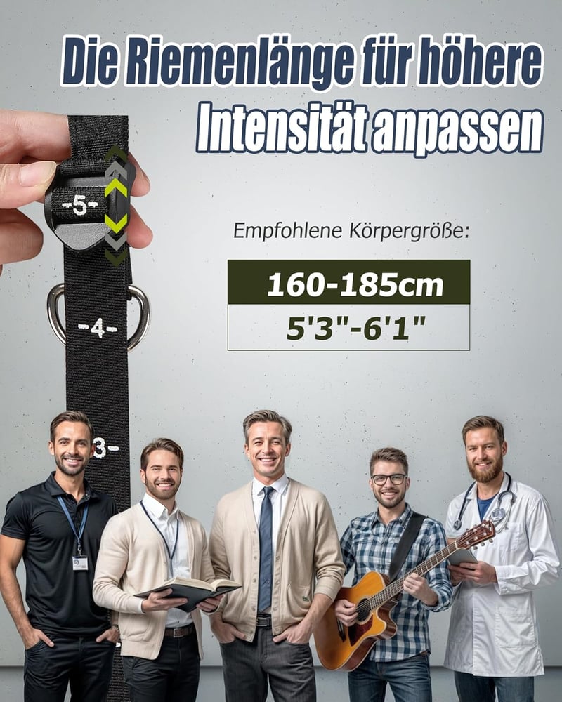 ALongSong Fitnesz Gumiszalag Készlet 6 Ellenállással (20-240Lbs) - Pilates Rúddal, Fogantyúkkal és Ajtórögzítővel - Otthoni Edzéshez, Erősít