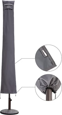 Sekey vízálló napernyő védőhuzat 400cm/240x330cm, szellőzőnyílásokkal 4