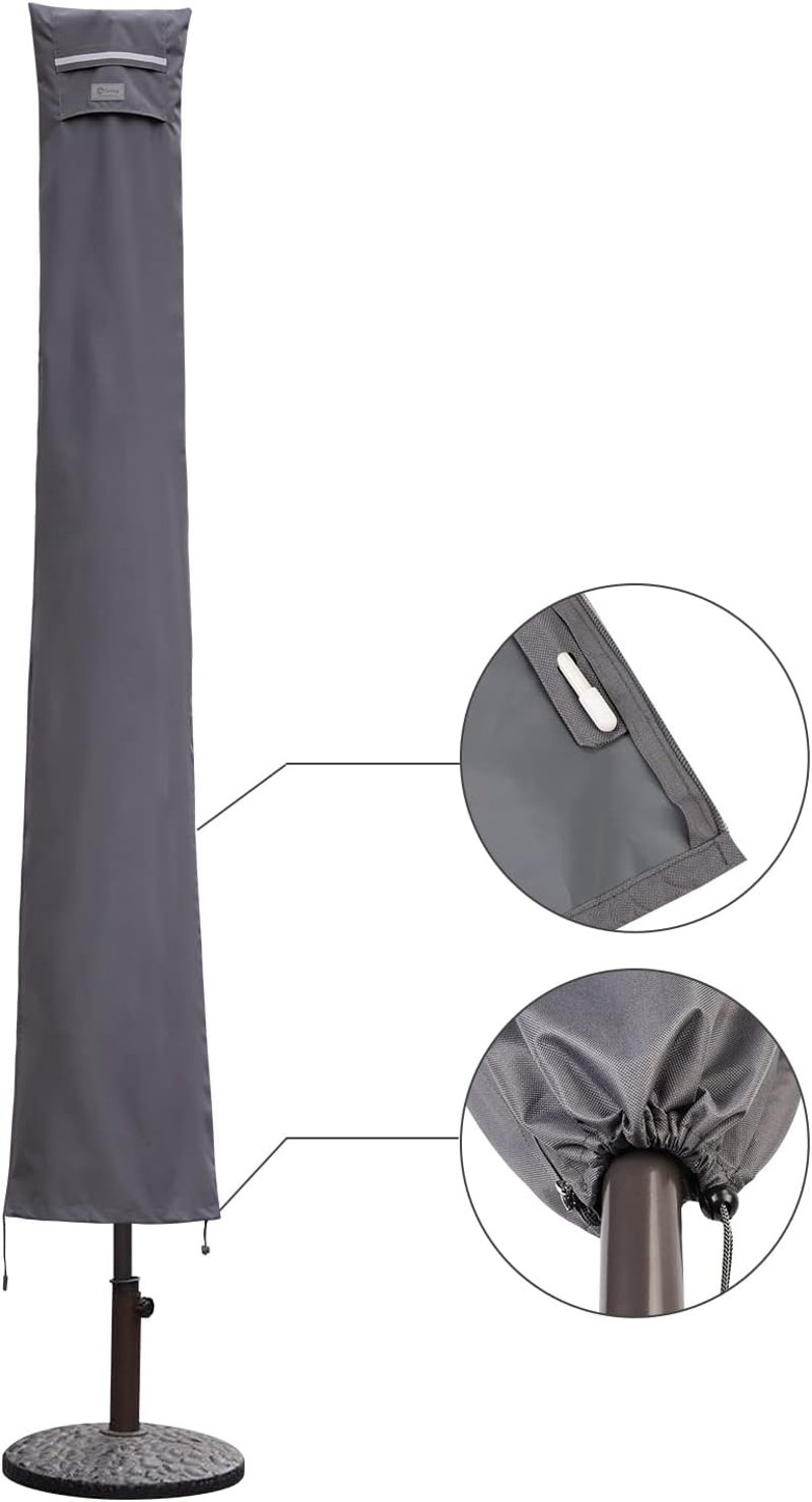 Sekey vízálló napernyő védőhuzat 400cm/240x330cm, szellőzőnyílásokkal