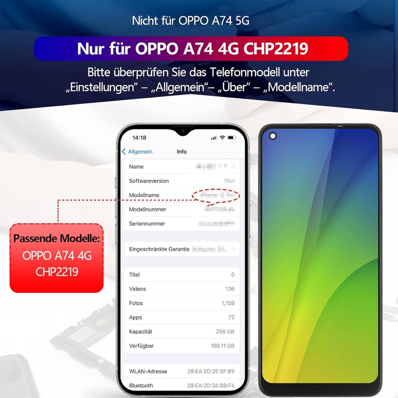 RongZy Oppo A74 4G LCD Kijelző Csere - Érintőképernyős Digitalizáló Fekete Kerettel - Mobiltelefon Kijelző Javító Készlet Szerszámokkal

AI: