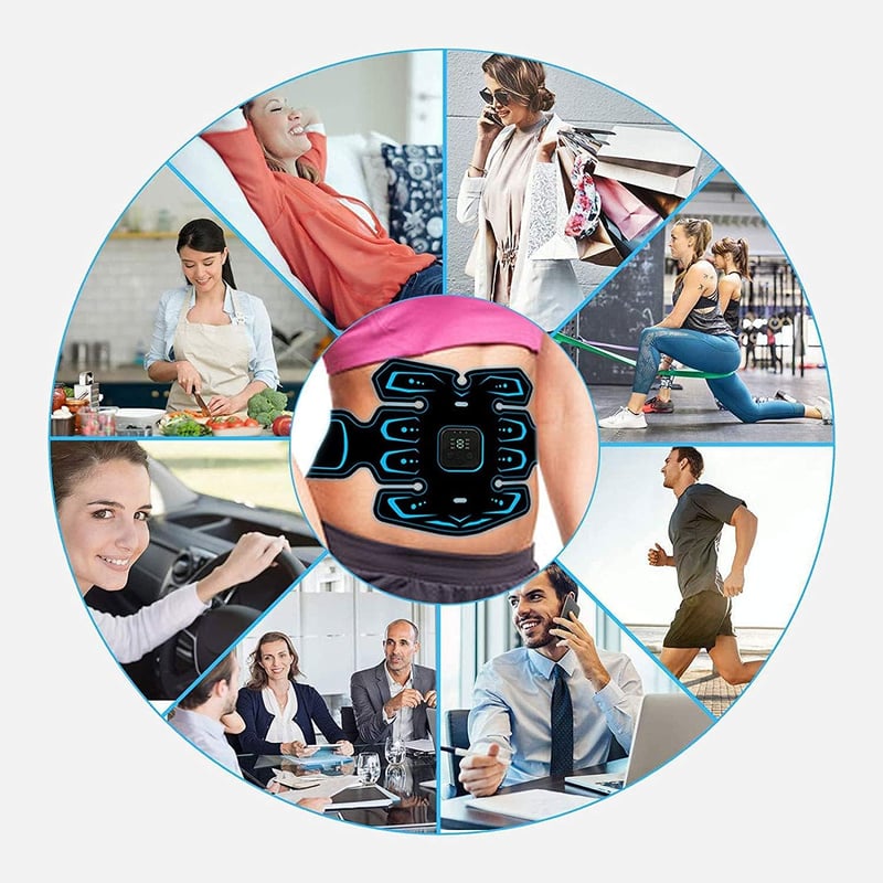 EGEYI EMS Vezeték Nélküli Hasizom Stimulátor - Okos Fitness Gép Teljes Testre