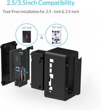 ORICO USB 3.0 Külső HDD Dokkoló - 20TB-ig, SATA Kompatibilis 2