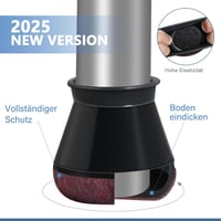 YOZON 20 db Szilikon Széklábvédő Sapka - Filc Csúsztatók Keményfa, Laminált és Csempe Padlóhoz - Fekete Kerek Bútorvédő (14-20 mm) 4