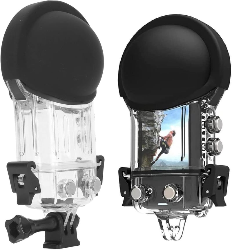 Annadue Vízálló Tok Insta360 ONE X3 Kamerához - IPX8 50m Merülési Védelem, Tartókonzollal, Búvárkodáshoz, Szörfözéshez