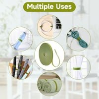KINGLAKE 10m Öntapadós Növénykötöző Szalag - 12mm Széles Tépőzáras Kertészeti Rögzítő Világoszöld Nylon Növénytámasz Zsinór Virágokhoz, Fákh 6