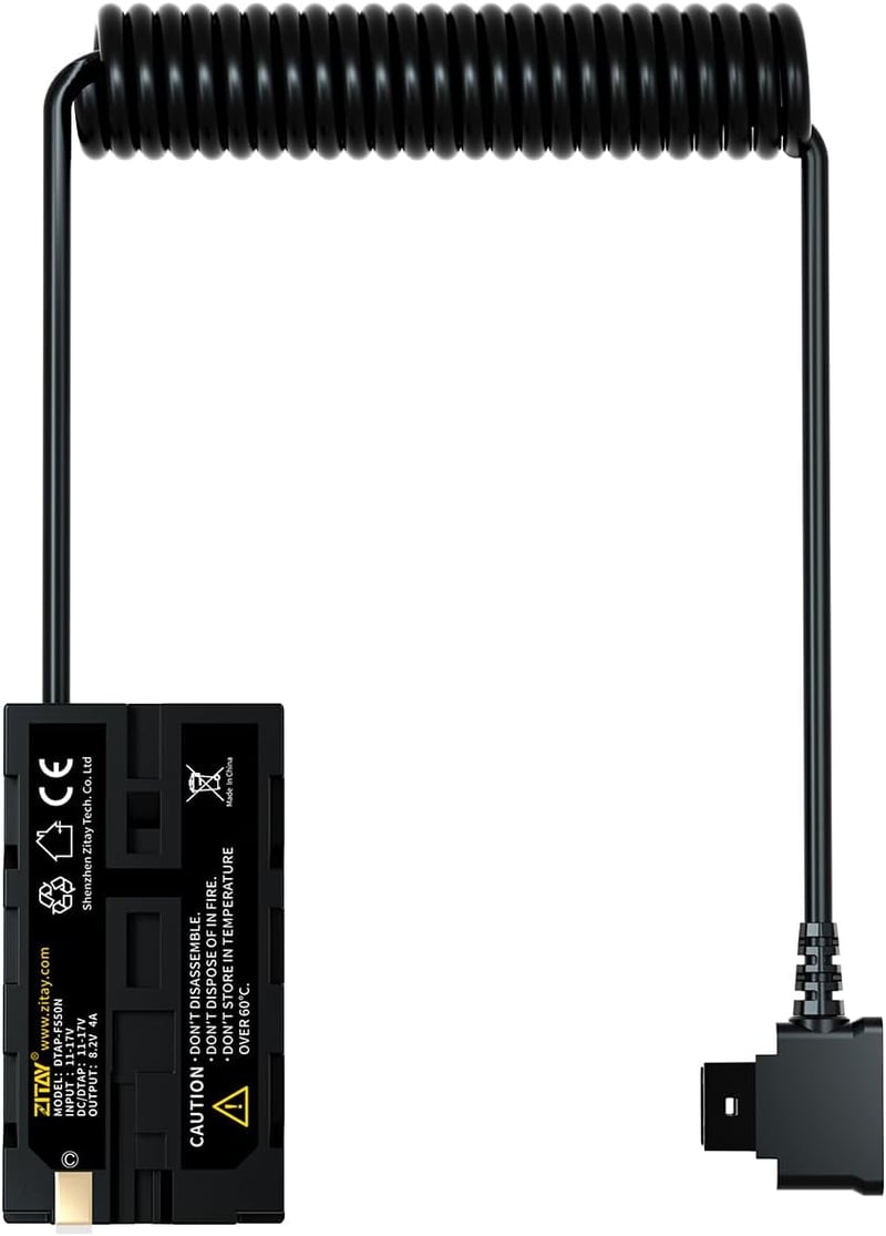  NP-F akkumulátor helyettesítő D-Tap tápegység Atomos és SmallHD monitorokhoz