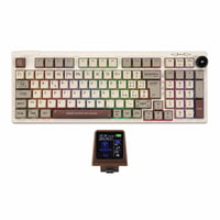 Mechanická klávesnica EPOMAKER RT100 ISO, 98 kláves, Wisteria — chybná, na náhradné diely: Kompletné príslušenstvo (stav: pozri 2. obrázok) 1