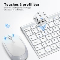 iClever Vezeték nélküli Billentyűzet és Egér Szett 5