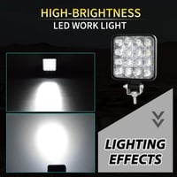 RIGIDON 10 db-os 48W LED Munkalámpa Szett - 3,3" Mini Spotlámpák Terepjáróhoz, SUV, ATV, Traktor, 4x4 Járművekhez, 6000K Fehér Fény, Vízálló 7