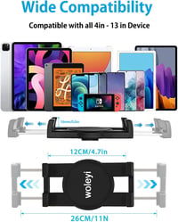 Woleyi autós fejtámla tablet tartó - iPad, Samsung, iPhone kompatibilis 4