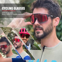 KAPVOE Polarizált Kerékpáros Napszemüveg Cserélhető Lencsékkel TR90 Keret 12