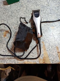 Mașină de tuns cu acumulator Wahl Rapid Clip pentru bărbați, aparat de tuns fără fir cu manetă de reglaj, produs utilizat 2