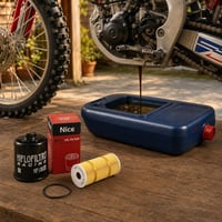 Set za izmjenu ulja: 2x filter ulja + 3x brtva 58 mm + posuda za ispuštanje ulja 1